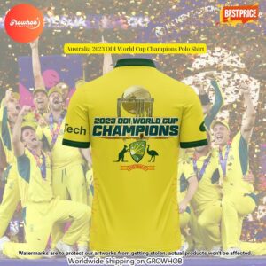 Australia 2023 Odi World Cup Champions Polo Shirt 3