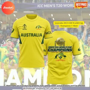 Australia 2023 Odi World Cup Champions T Shirt 4