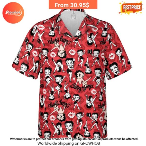 Betty Boop Singer Cartoon Sexy Hawaiian Shirt