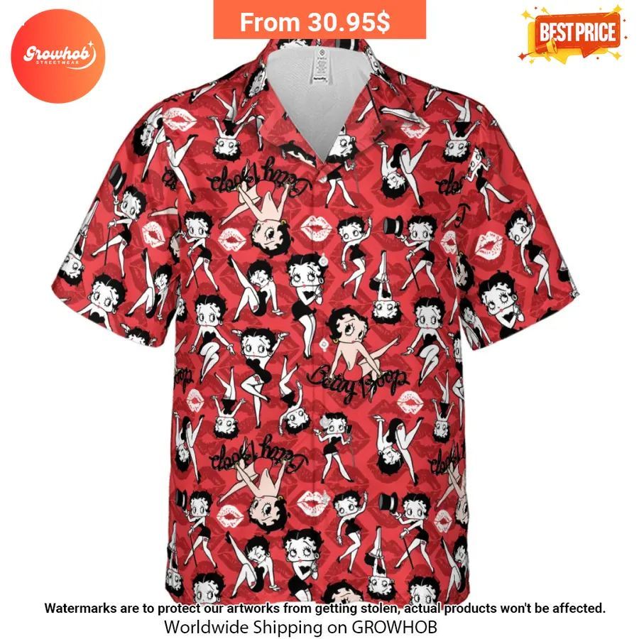 Betty Boop Singer Cartoon Sexy Hawaiian Shirt 2