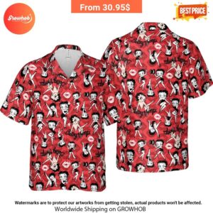 Betty Boop Singer Cartoon Sexy Hawaiian Shirt 4 357