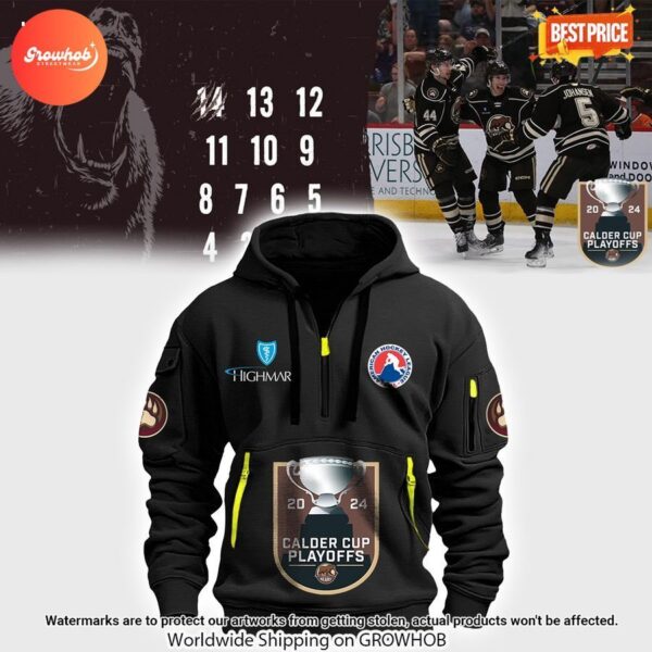 Hershey Bears Roster AHL 2024 Playoffs Half Zip Hoodie