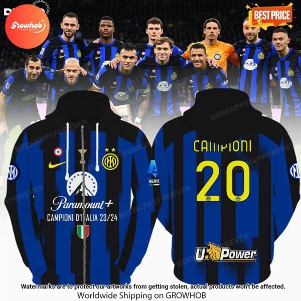 Inter Milan 23/24 Campioni D’Itali Hoodie