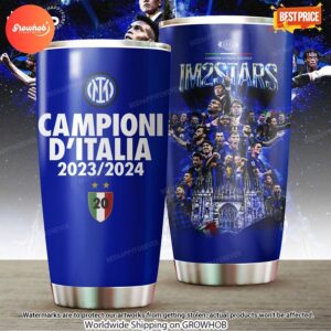 Inter Milan 23/24 Campioni D’Itali Tumbler