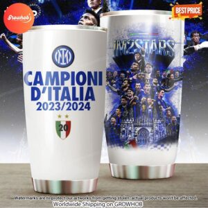 Inter Milan 23 24 Campioni Ditali Tumbler 3