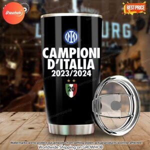 Inter Milan 23 24 Campioni Ditali Tumbler 4