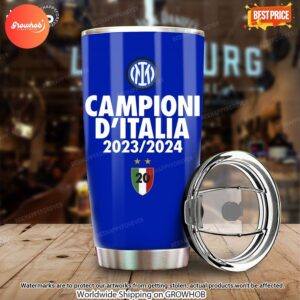 Inter Milan 23 24 Campioni Ditali Tumbler 5