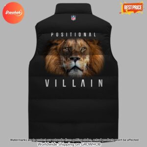 Positional Villain Detroit Lions Brad Holmes Sleeveless Down Jacket 3