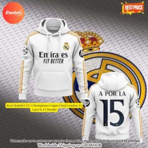 Real Madrid Uefa Champions League Final London 24 A Por La 15 Hoodie 4