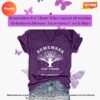 Alzheimer’s Purple Floral V-neck Shirt