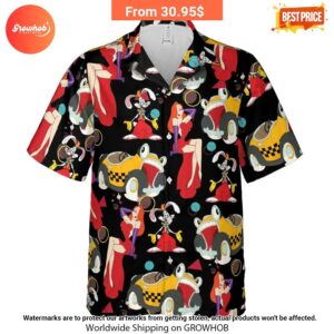 Retro 90s Jessica Rabbit Roger Rabbit Hawaiian Shirt