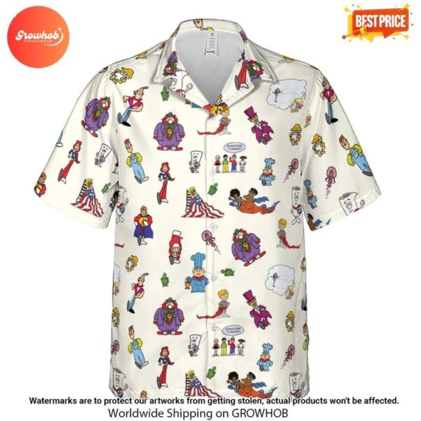 Schoolhouse Rock Characters Hawaiian Shirt