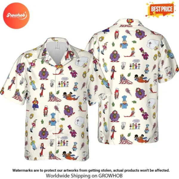 Schoolhouse Rock Characters Hawaiian Shirt