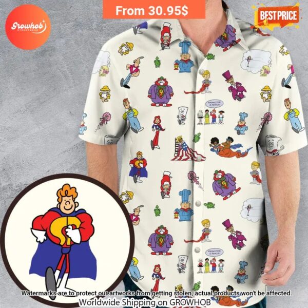 Schoolhouse Rock Characters Hawaiian Shirts