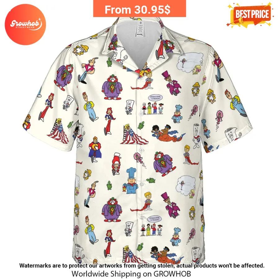 Schoolhouse Rock Characters Hawaiian Shirts 2