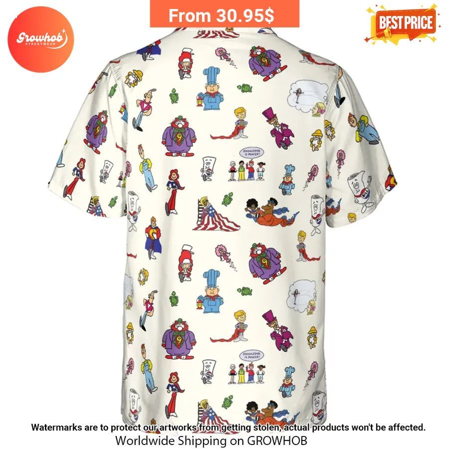 Schoolhouse Rock Characters Hawaiian Shirts 3