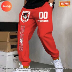 St. George Illawarra Dragons Custom Pants Joggers