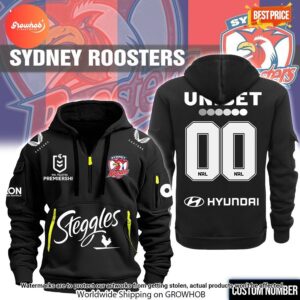 Sydney Rooster Custom Half Zip Heavy Hoodie 2